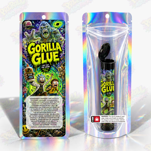 Gorilla Glue Pre Roll Tubes + Mylar Bags