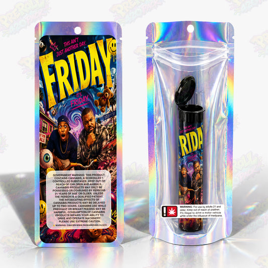 It's Friday Pre Roll Tubes + Mylar Bags