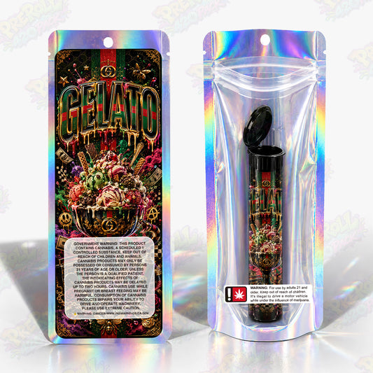 GC Gelato Pre Roll Tubes + Mylar Bags