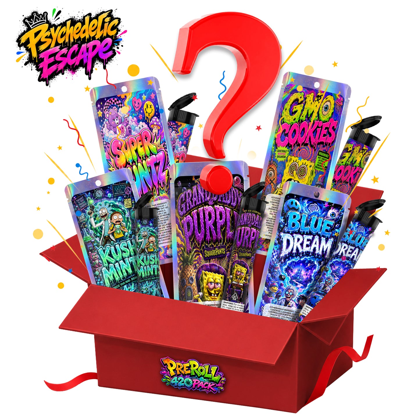 Pre Roll Tubes + Mylar Bags Mystery Box