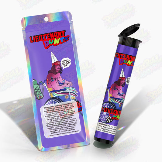 Lieutenant Runtz Preroll Tubes + Mylar Bags