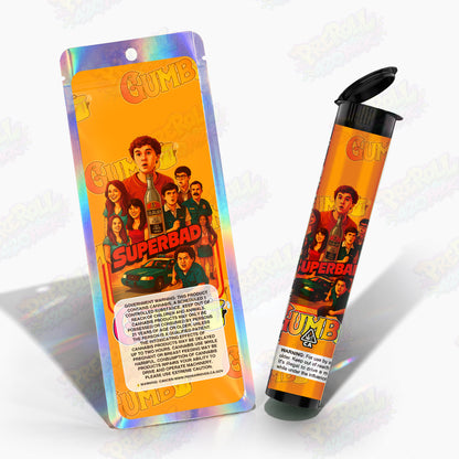 Superbad Preroll Tubes + Mylar Bags