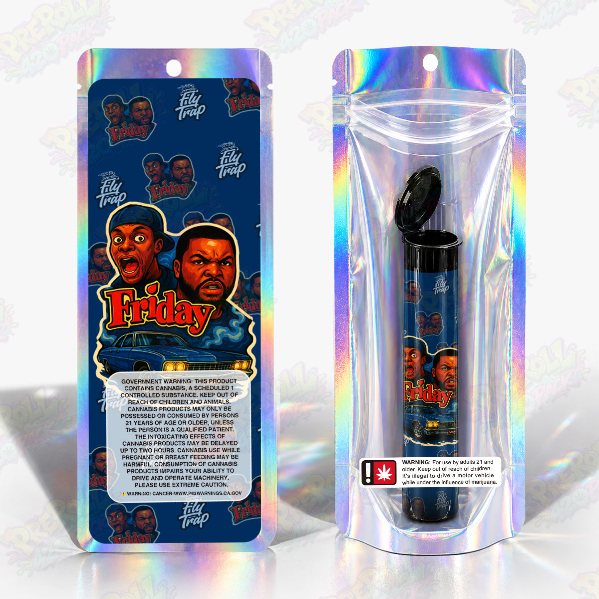 Friday Preroll Tubes + Mylar Bags