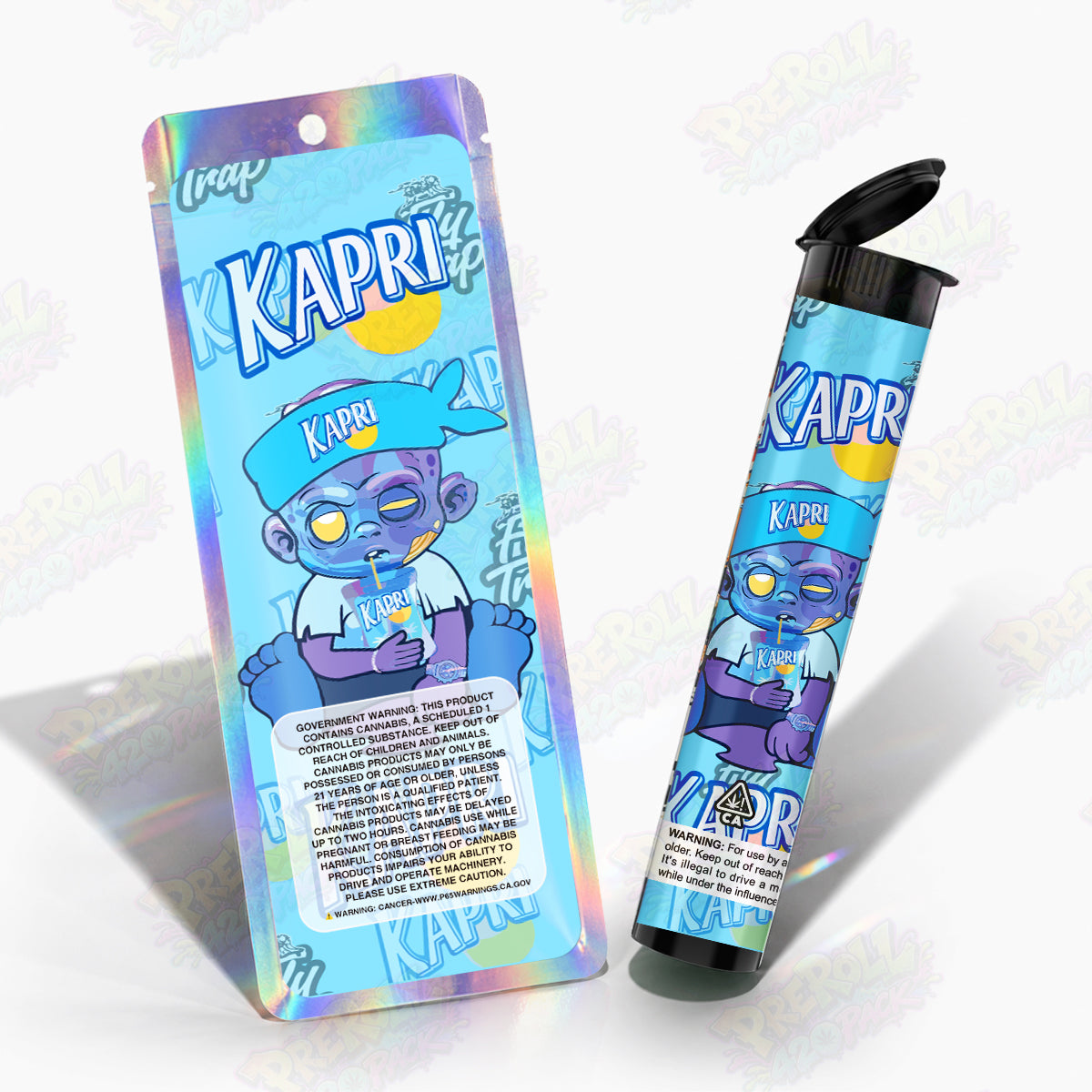 Kapri Preroll Tubes + Mylar Bags