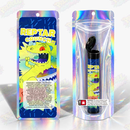 Reptar Crunch Preroll Tubes + Mylar Bags