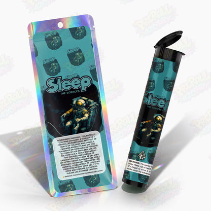 Sleep The Sciences Preroll Tubes + Mylar Bags