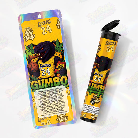 Lakers 24 Preroll Tubes + Mylar Bags