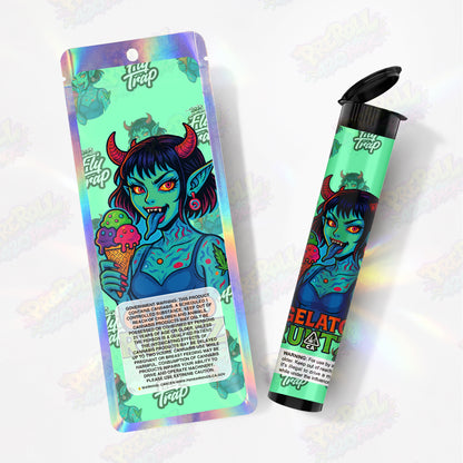 Gelato Runtz Preroll Tubes + Mylar Bags