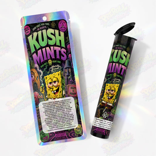 Kush Mints Preroll Tubes + Mylar Bags