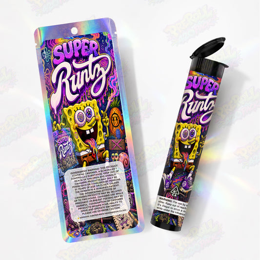 Super Runtz Preroll Tubes + Mylar Bags