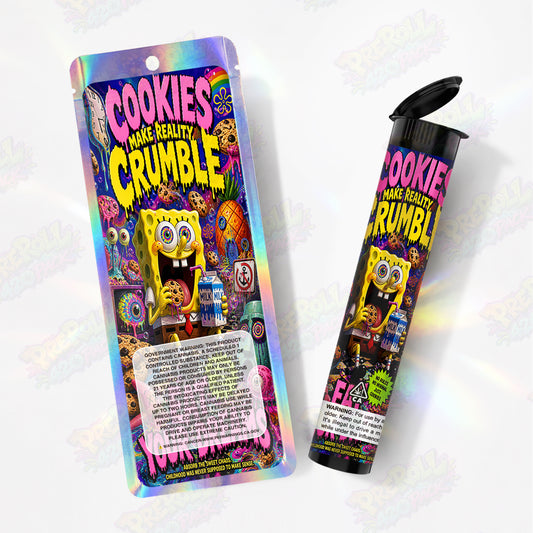 Cookies Crumble Preroll Tubes + Mylar Bags