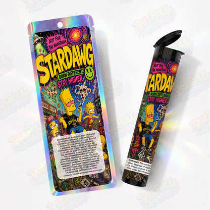 Stardawg Preroll Tubes + Mylar Bags