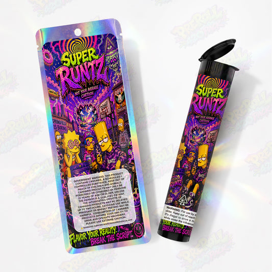 Super Runtz Pre Roll Tubes + Mylar Bags