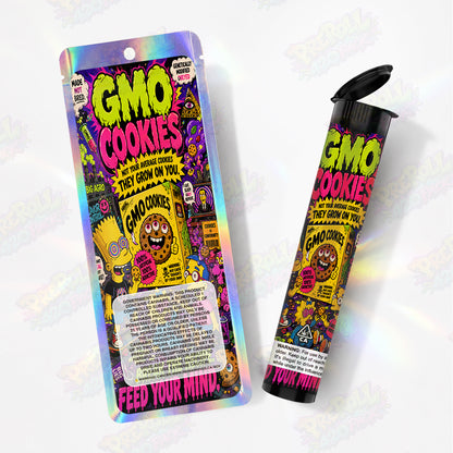 GMO Cookies Pre Roll Tubes + Mylar Bags