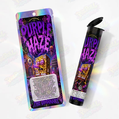 Purple Haze Pre Roll Tubes + Mylar Bags