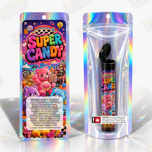 Super Candy Pre Roll Tubes + Mylar Bags