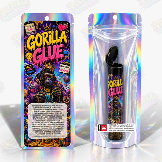 Gorilla Glue Pre Roll Tubes + Mylar Bags