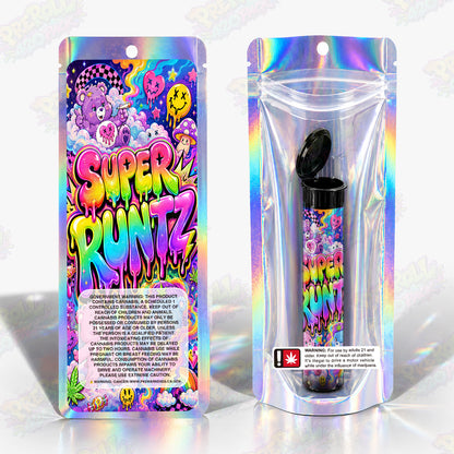 Super Runtz Pre Roll Tubes + Mylar Bags