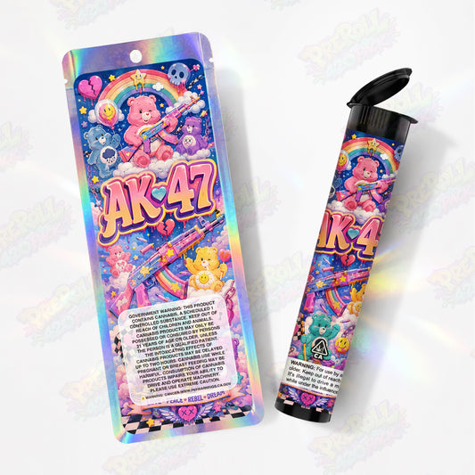 AK-47 Pre Roll Tubes + Mylar Bags