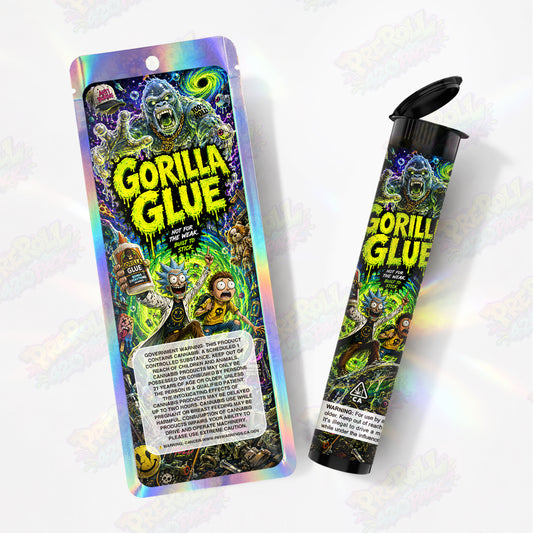 Gorilla Glue Pre Roll Tubes + Mylar Bags