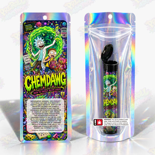 Chemdawg Pre Roll Tubes + Mylar Bags