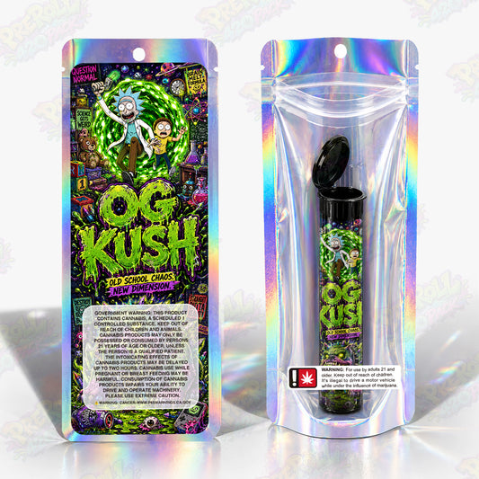 OG Kush Pre Roll Tubes + Mylar Bags