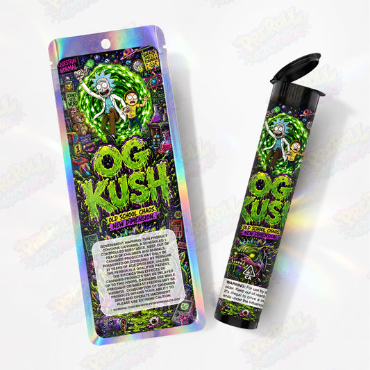OG Kush Pre Roll Tubes + Mylar Bags