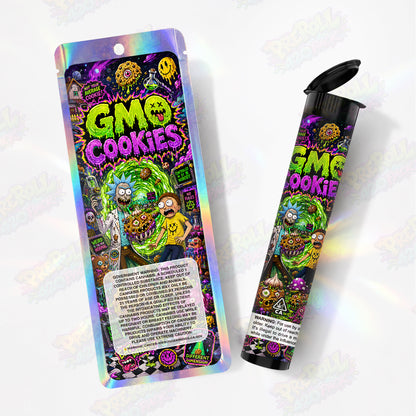 GMO Cookies Pre Roll Tubes + Mylar Bags