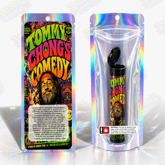 Tommy Chong's Comedy Pre Roll Tubes + Mylar Bags