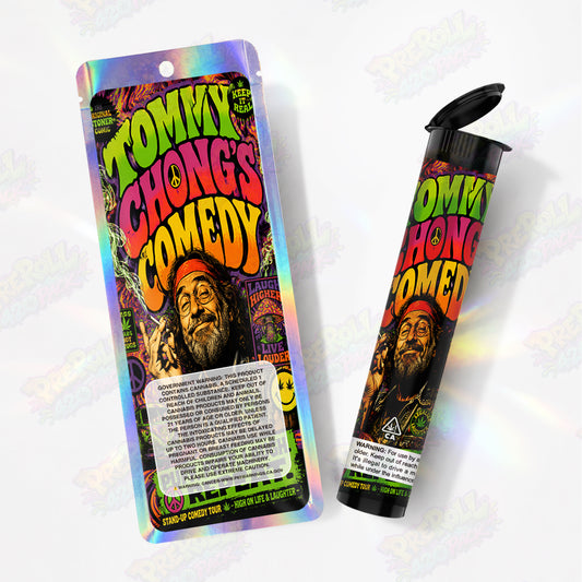 Tommy Chong's Comedy Pre Roll Tubes + Mylar Bags