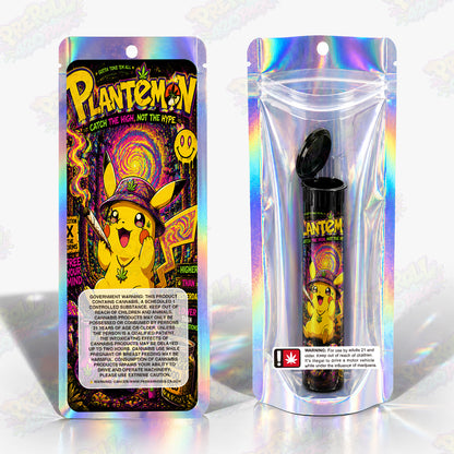 Plantemon Pre Roll Tubes + Mylar Bags