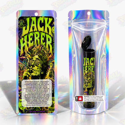 Jack Herer Pre Roll Tubes + Mylar Bags