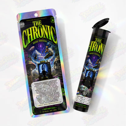 The Chronic Music Festival Pre Roll Tubes + Mylar Bags