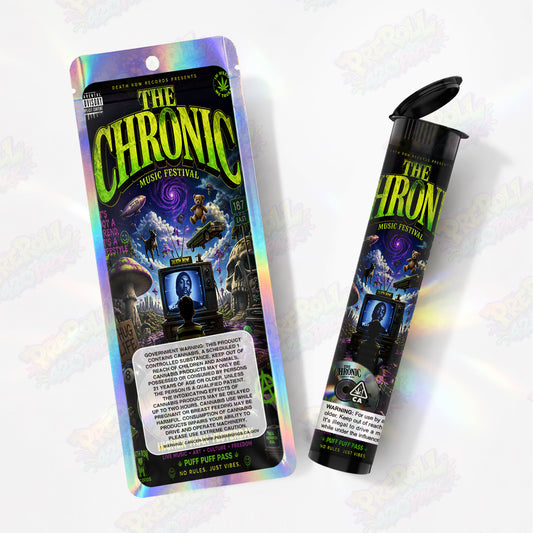 The Chronic Music Festival Pre Roll Tubes + Mylar Bags