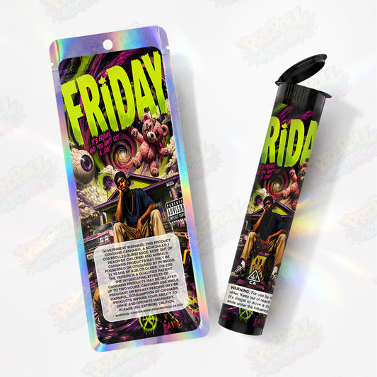 It's Friday Pre Roll Tubes + Mylar Bags