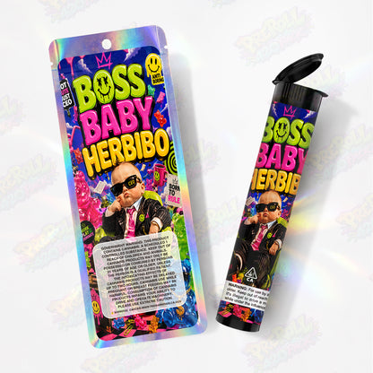 Boss Baby Herbibo Pre Roll Tubes + Mylar Bags
