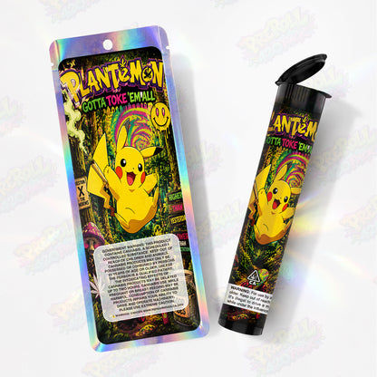 Plantemon Pre Roll Tubes + Mylar Bags