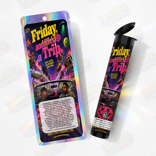 It's Friday Pre Roll Tubes + Mylar Bags