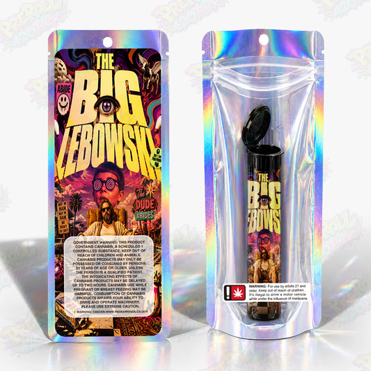 The Big Lebowski Pre Roll Tubes + Mylar Bags