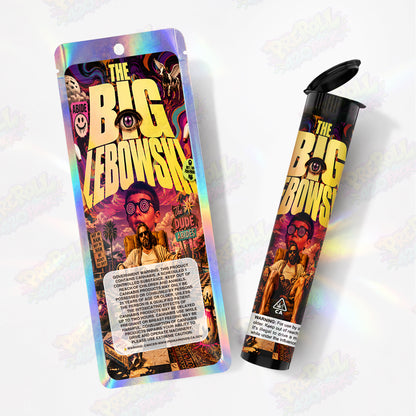 The Big Lebowski Pre Roll Tubes + Mylar Bags