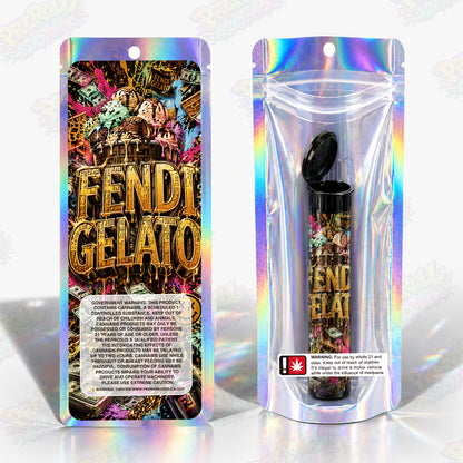 Fendi Gelato Pre Roll Tubes + Mylar Bags