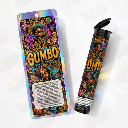 Gumbo Pre Roll Tubes + Mylar Bags