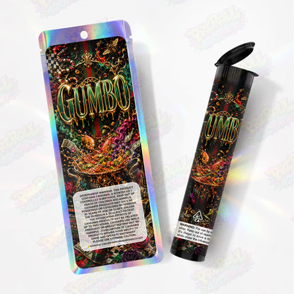 Gumbo Pre Roll Tubes + Mylar Bags