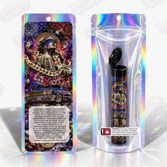 Gumbo Pre Roll Tubes + Mylar Bags
