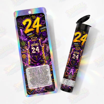 Bryant 24 Pre Roll Tubes + Mylar Bags
