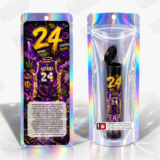 Bryant 24 Pre Roll Tubes + Mylar Bags