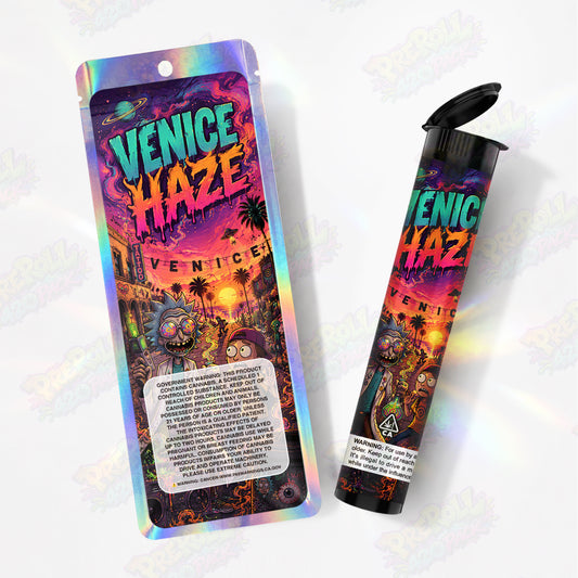 Venice Haze Pre Roll Tubes + Mylar Bags