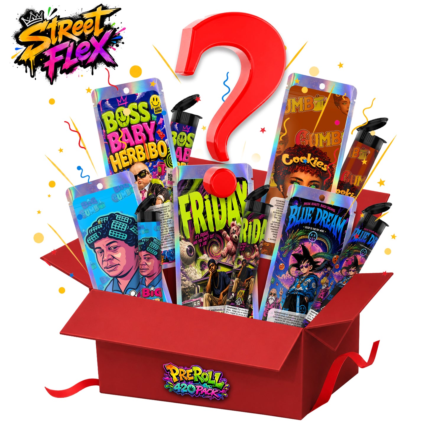 Pre Roll Tubes + Mylar Bags Mystery Box